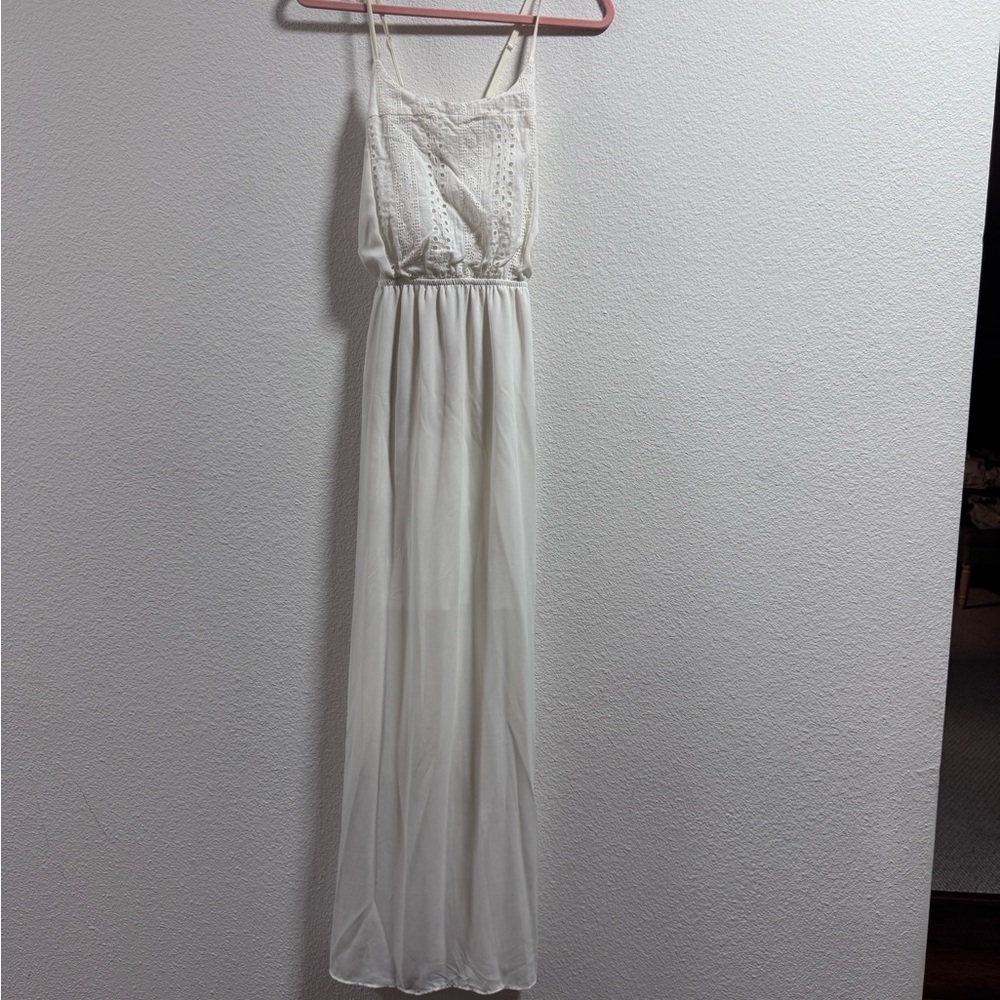 White/Ivory Maxi Dress Size L (11-13)